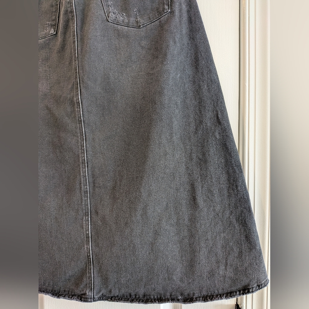 One Teaspoon X Free People Chain Midi Skirt Black Grunge Gothic Biker Size 25 - Picture 14 of 16